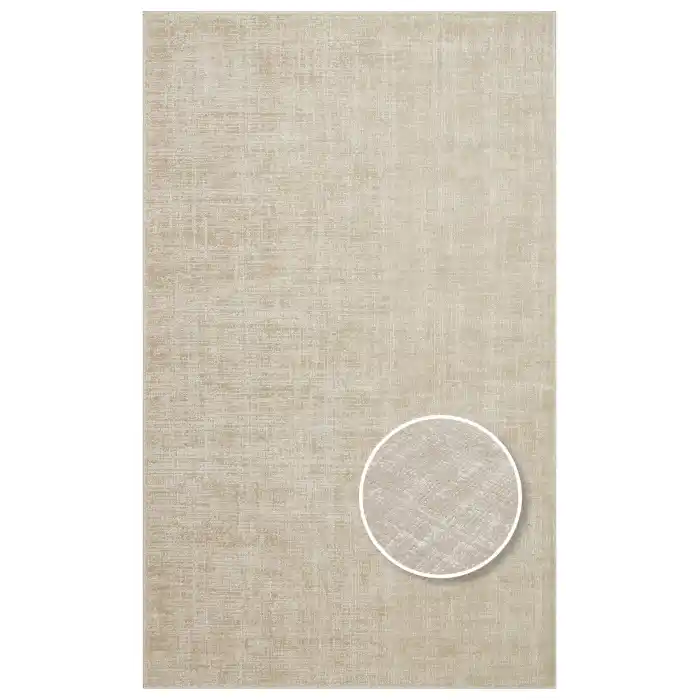 Kalahari Plain Beıge Özel Dokuma Tekniği ile Üretilen Modern Sade Desenli Makine Halısı