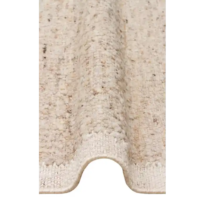 Lhasa Lhs 01 Grey  Cream  Yün ve Jüt ile Üretilen Örme El Dokuma Halı