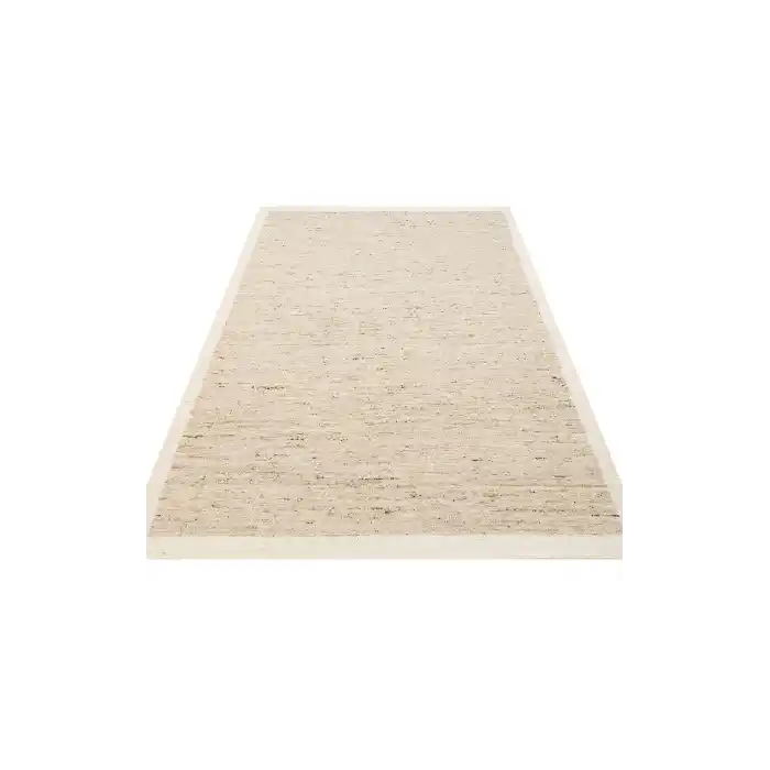 Lhasa Lhs 01 Grey  Cream  Yün ve Jüt ile Üretilen Örme El Dokuma Halı