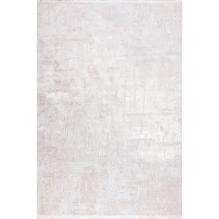 Liya 6001 Krem Kaydırmaz Tabanlı Makinede Yıkanabilir Modern Halı Kilim (Özel Ölçü Yapılır)