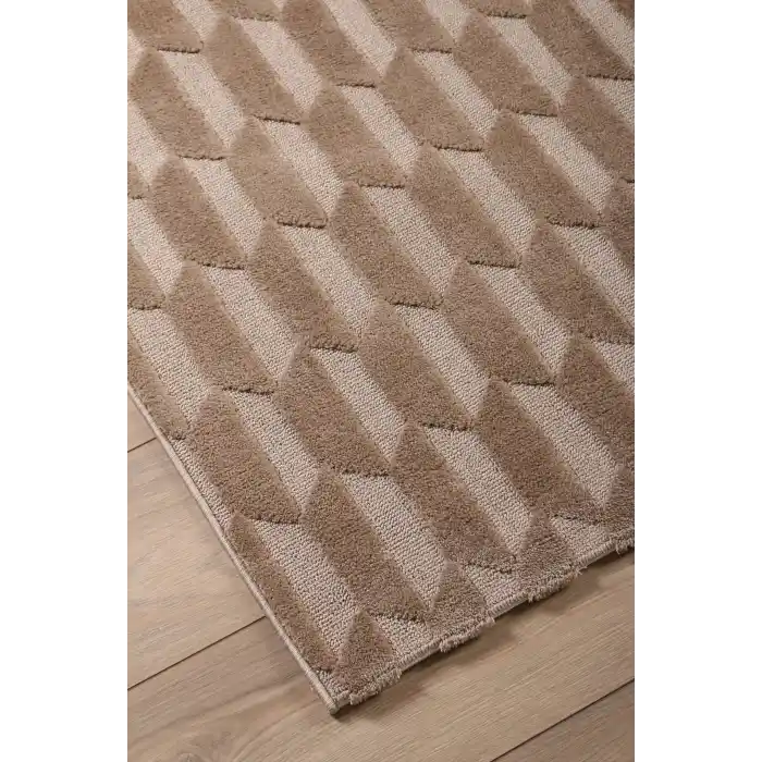 Malibu 9187A Bej Modern Makine Halısı ✄