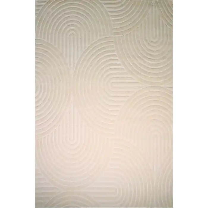 Mellow 311A Krem Modern Yumuşak Dokulu Dekoratif Halı