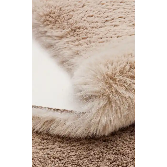 MOLLIS POST 1318 Yumuşak Dokulu Uzun Tüylü Yıkanabilir Tavşan Postu