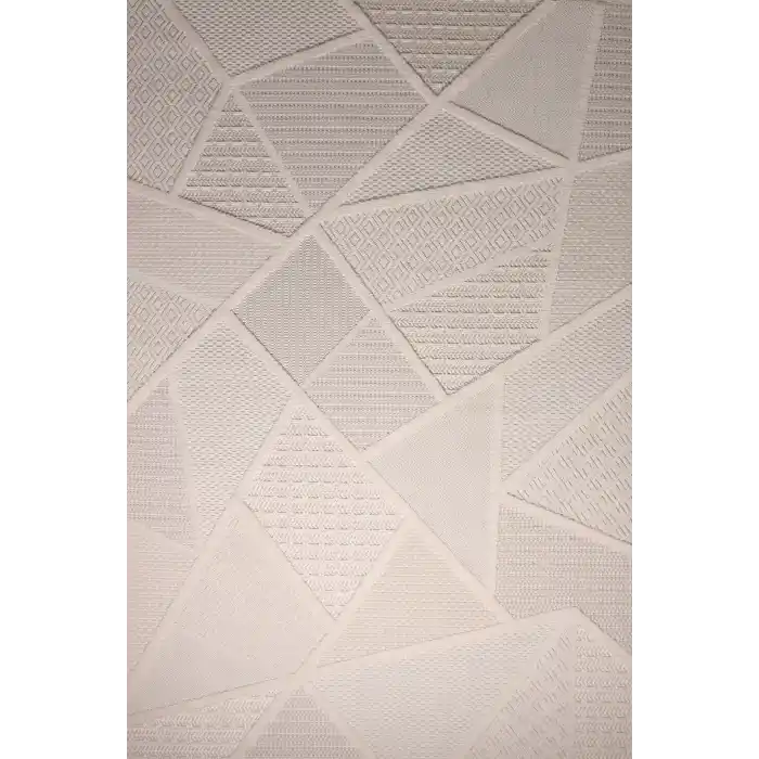 Mondeo 32981A Krem Modern Desenli Dekoratif Makine Halısı