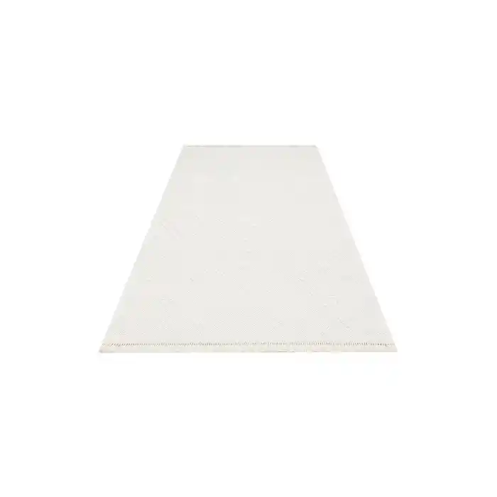 Motto MOT 05 White Yumuşak Tuşeli Örgü Dokuma Modern Makine Halısı