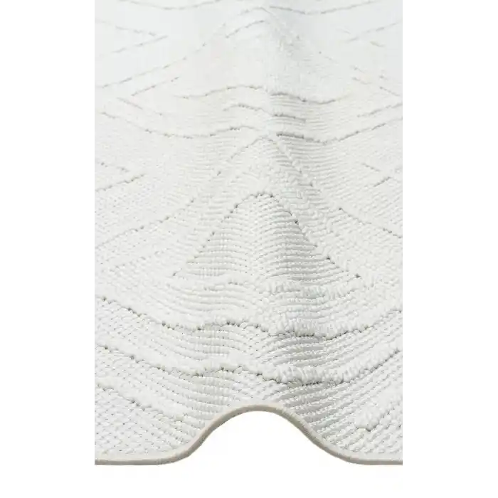 Motto MOT 05 White Yumuşak Tuşeli Örgü Dokuma Modern Makine Halısı