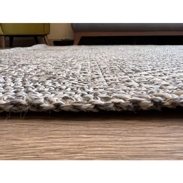 Dhoku DH003 Gri Rustik Modern Örme Kilim - indoor & outdoor