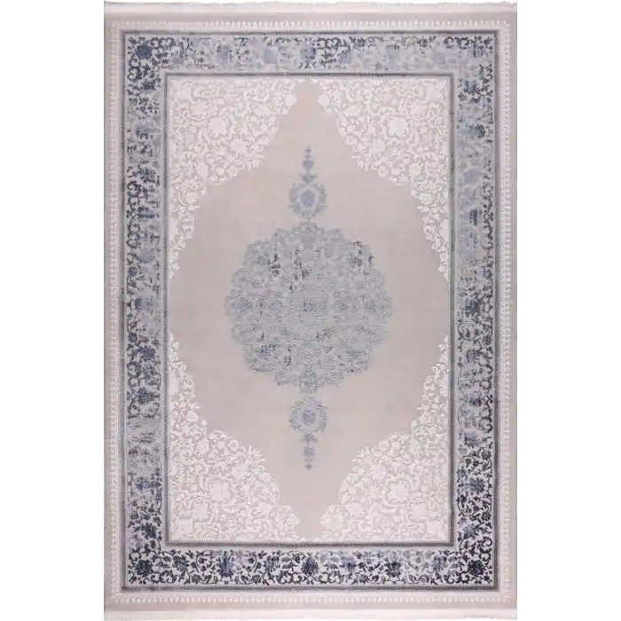 Mystique 21555A Mavi Akrilik Salon Halısı