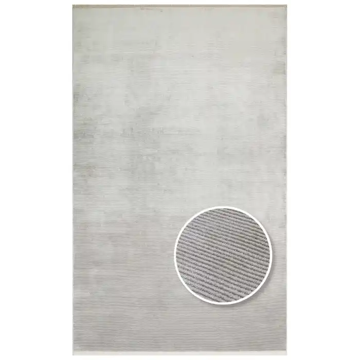 Napoli NAP 01 Grey Sade Desenli Modern Sık Dokuma Makine Halısı