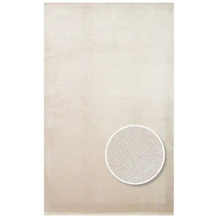 Napoli NAP 02 Vizon Sade Desenli Modern Sık Dokuma Makine Halısı