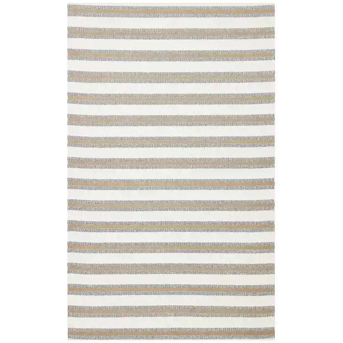 Nevada NVD 04 White Beige Moroccon Tuşeli Hav Toz Vermez Kaymaz Tabanlı İnce Dokuma Modern Halı