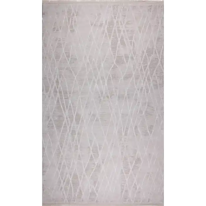 Nimbus 27418A Krem Krem Modern Desen Kesilebilir Salon Halısı