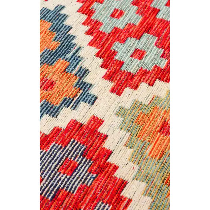 NOMAD KILIM 0024 Yıkanabilir, Çift Taraflı Kullanıma Uygun Yumuşak Tuşeli Otantik Kilim