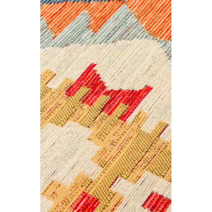 NOMAD KILIM 0043 Yıkanabilir, Çift Taraflı Kullanıma Uygun Yumuşak Tuşeli Otantik Kilim