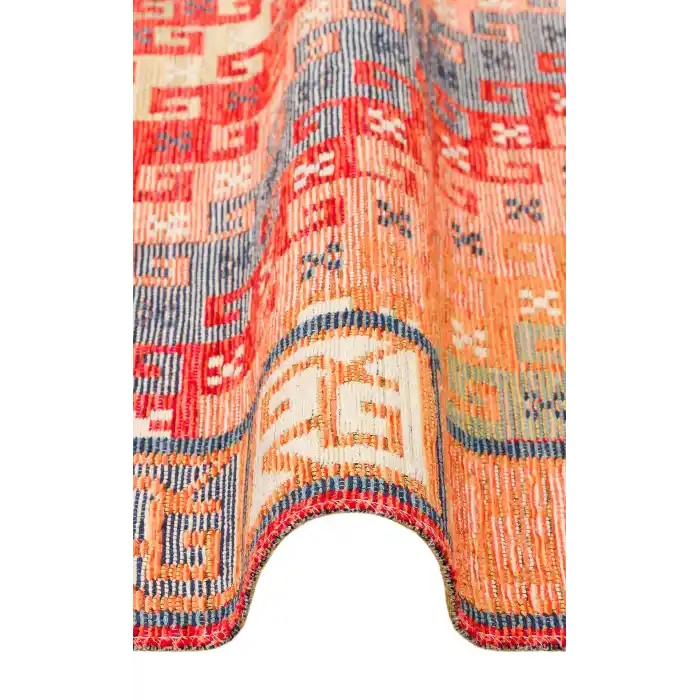 NOMAD KILIM 0054 Yıkanabilir, Çift Taraflı Kullanıma Uygun Yumuşak Tuşeli Otantik Kilim