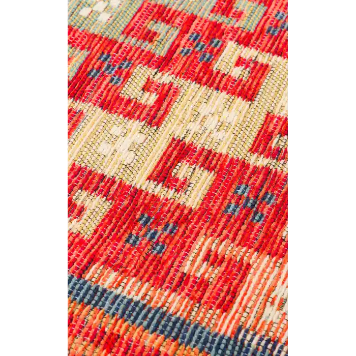 NOMAD KILIM 0054 Yıkanabilir, Çift Taraflı Kullanıma Uygun Yumuşak Tuşeli Otantik Kilim