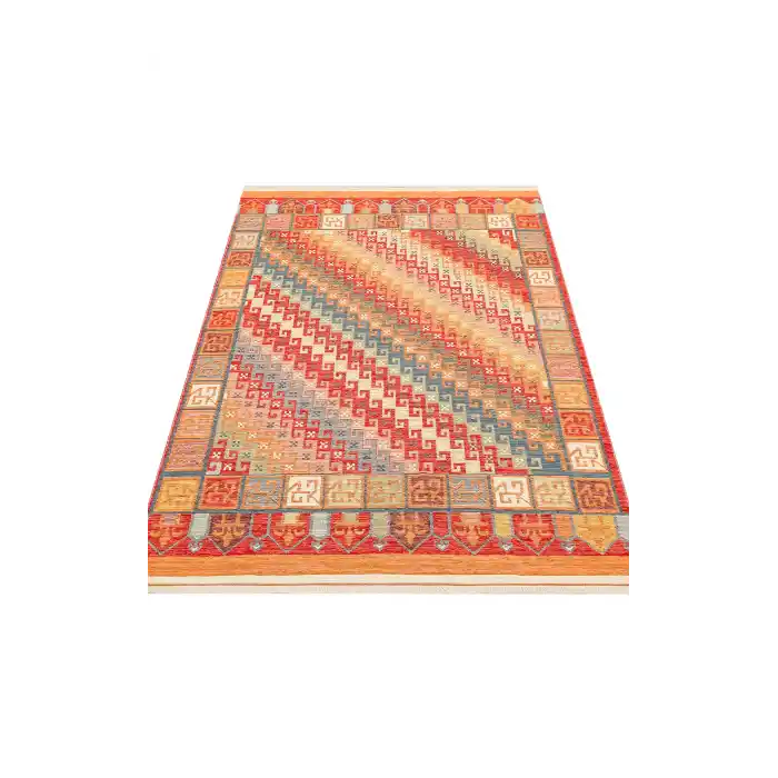 NOMAD KILIM 0054 Yıkanabilir, Çift Taraflı Kullanıma Uygun Yumuşak Tuşeli Otantik Kilim