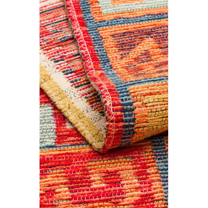 NOMAD KILIM 0054 Yıkanabilir, Çift Taraflı Kullanıma Uygun Yumuşak Tuşeli Otantik Kilim