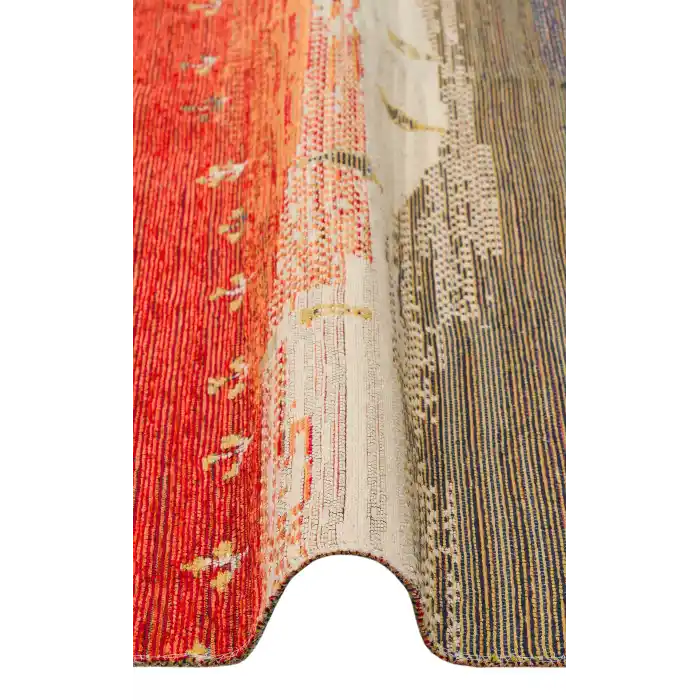 NOMAD KILIM 0060 Yıkanabilir, Çift Taraflı Kullanıma Uygun Yumuşak Tuşeli Otantik Kilim