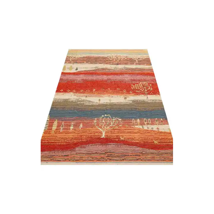 NOMAD KILIM 0060 Yıkanabilir, Çift Taraflı Kullanıma Uygun Yumuşak Tuşeli Otantik Kilim