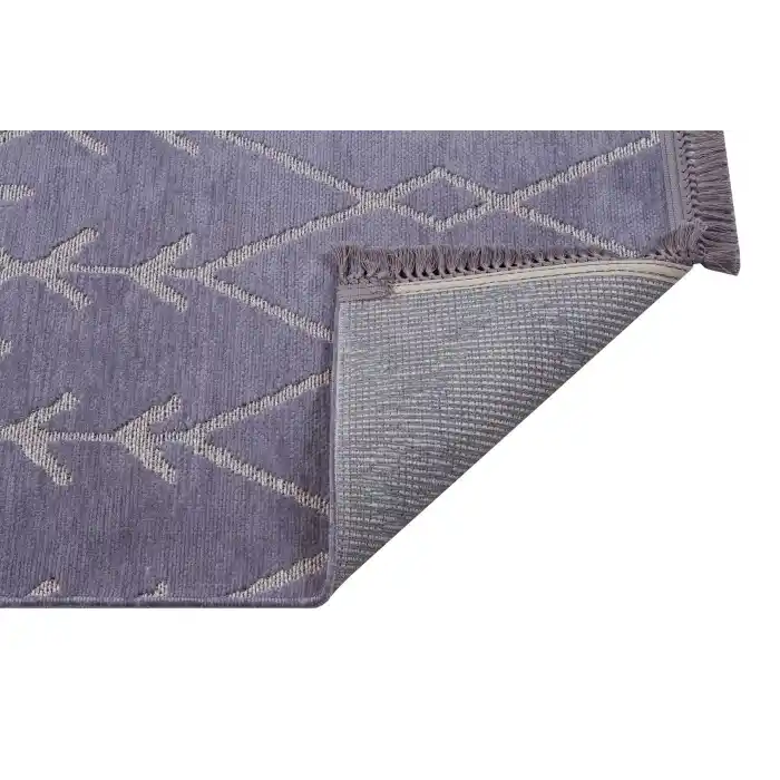 Otantik 3003 Gri Dekoratif Modern Kaymaz Tabanlı Makinede Yıkanabilir Halı Kilim