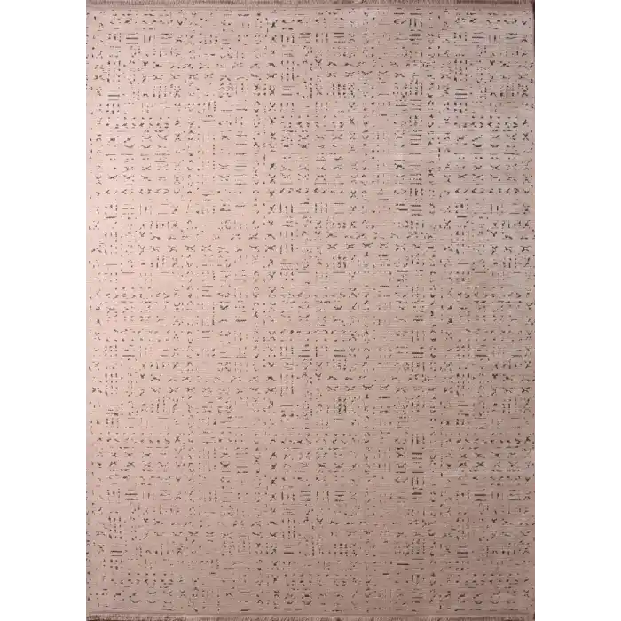 Otantik-FX 5951-21 Vizon Dekoratif Modern Kaymaz Tabanlı Makinede Yıkanabilir Halı Kilim