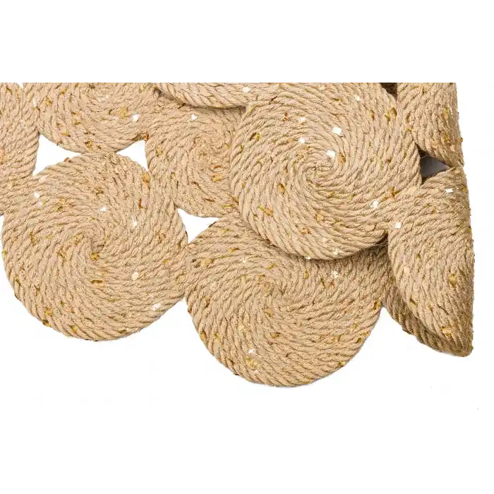 Patna PTN 07 Natural Jüt Hasır Görünümlü Hav Toz Vermez Dekoratif Örgü Halı