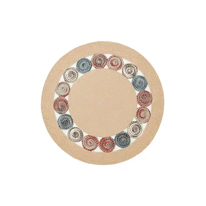 Patna PTN 13 Natural Multy Jüt Hasır Görünümlü Hav Toz Vermez Dekoratif Örgü Halı