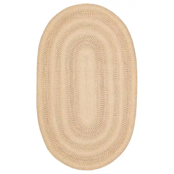 Patna PTN 16 Olive Jüt Hasır Görünümlü Hav Toz Vermez Dekoratif Örgü Halı