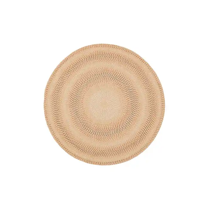 Patna PTN 16 Terra Yuvarlak Jüt Hasır Görünümlü Hav Toz Vermez Dekoratif Örgü Halı