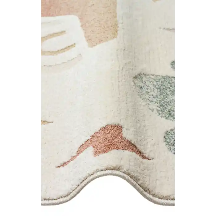 PICCOLO HALI 0012 Pastel Renkli Hav ve Toz Vermeyen Çocuk Halısı