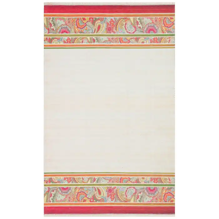 Ruby RB 10 Multy Yıkanabilir Kolay Kullanımlı Modern ve Geleneksel Desenlere Sahip Renkli Kilim