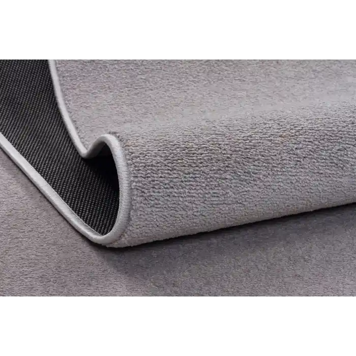 Sade 195 Açık Gri Düz Renk Dekoratif Modern Kaymaz Tabanlı Makine Halısı