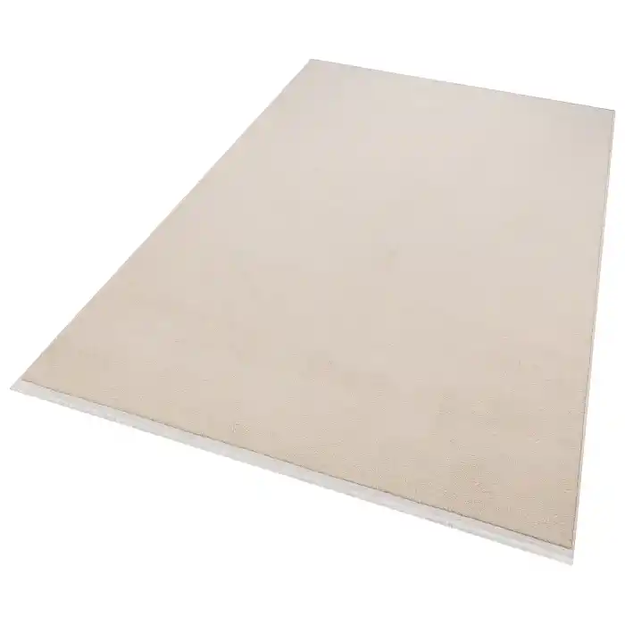 Sade 70 Bej Düz Renk Dekoratif Modern Kaymaz Tabanlı Makine Halısı