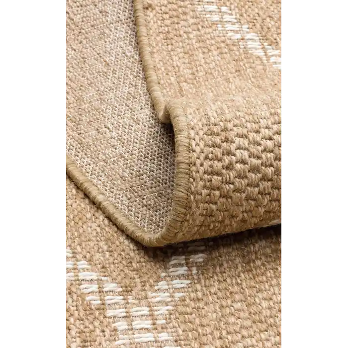Salda SLD 04 NATURAL WHITE Güneş Işığı ve Suya Dayanıklı Jüt Görünümlü Sisal Halı