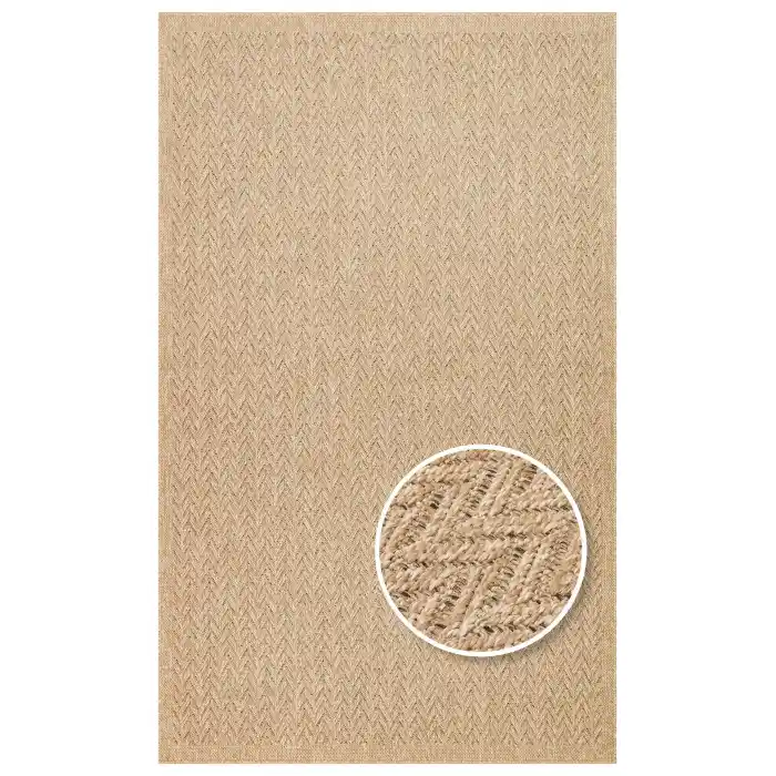 Salda SLD 05 NATURAL Güneş Işığı ve Suya Dayanıklı Jüt Görünümlü Sisal Halı