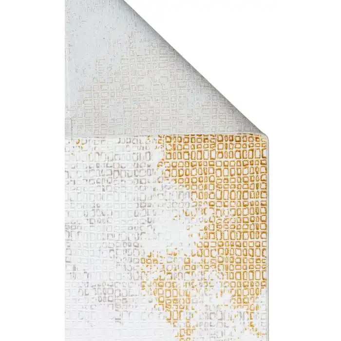 SATEEN HALI 0814 Yıkanabilir Kaymaz Tabanlı Hav Vermez Sık Dokuma Modern Halı