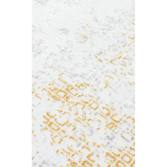 SATEEN HALI 0814 Yıkanabilir Kaymaz Tabanlı Hav Vermez Sık Dokuma Modern Halı