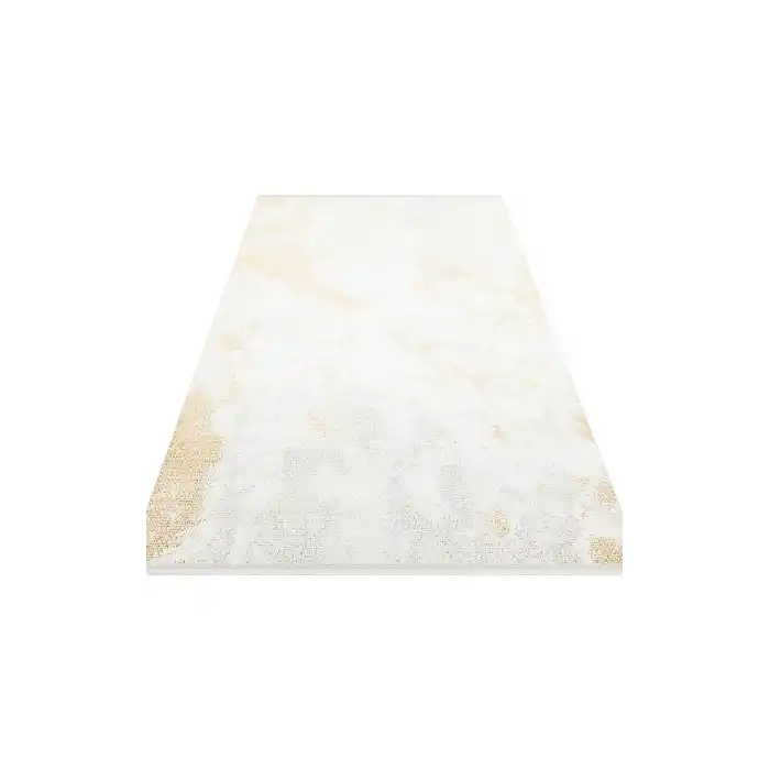 SATEEN HALI 0814 Yıkanabilir Kaymaz Tabanlı Hav Vermez Sık Dokuma Modern Halı