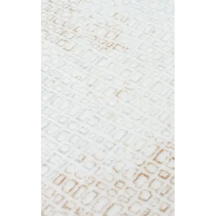 SATEEN HALI 0824 Yıkanabilir Kaymaz Tabanlı Hav Vermez Sık Dokuma Modern Halı