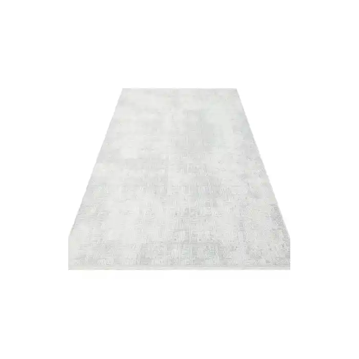 SATEEN HALI 0847 Yıkanabilir Kaymaz Tabanlı Hav Vermez Sık Dokuma Modern Halı