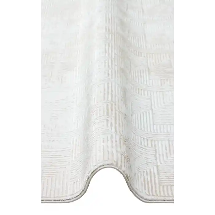 SATEEN HALI 0855 Yıkanabilir Kaymaz Tabanlı Hav Vermez Sık Dokuma Modern Halı