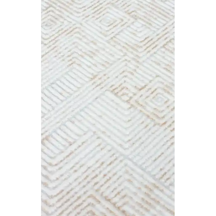 SATEEN HALI 0855 Yıkanabilir Kaymaz Tabanlı Hav Vermez Sık Dokuma Modern Halı