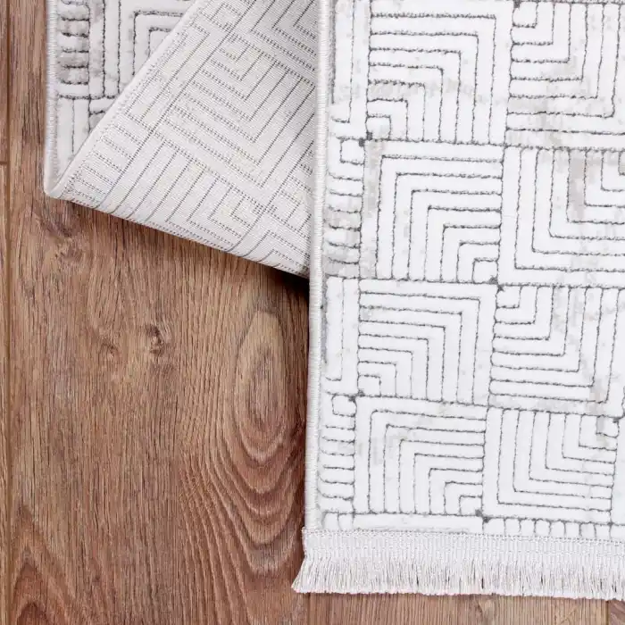 Stone ST-6 Krem Bej Modern Desen Dekoratif Halı