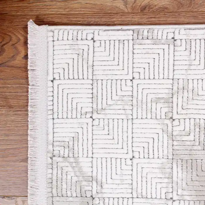 Stone ST-6 Krem Bej Modern Desen Dekoratif Halı