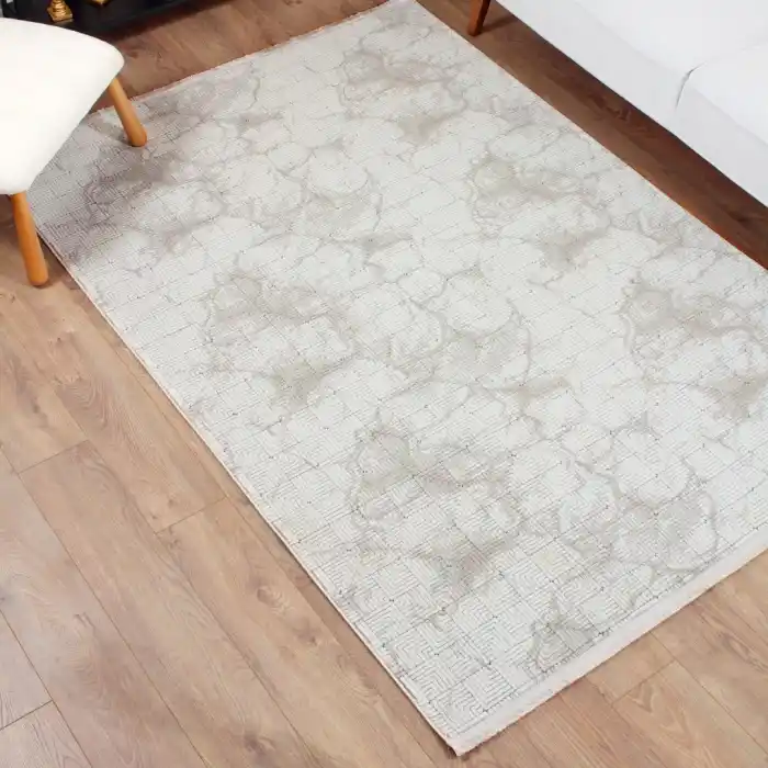Stone ST-6 Krem Bej Modern Desen Dekoratif Halı