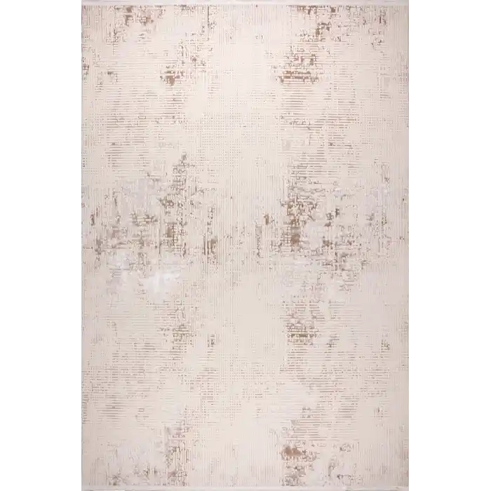 Vortex Nu0240 Krem Bej Dekoratif Makine Halısı