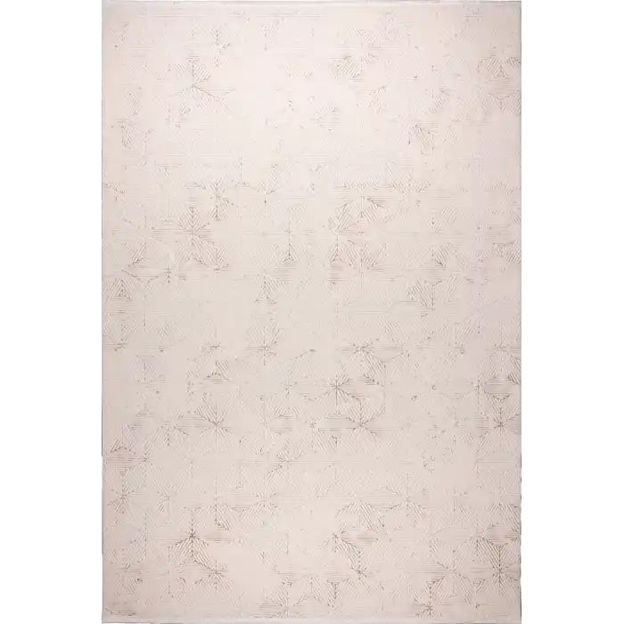 Vortex Nu0241 Krem Bej Dekoratif Makine Halısı