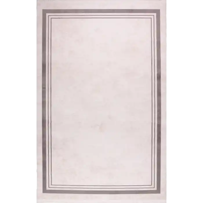 Zagreb 4306B Antrasit Akrilik Dekoratif Salon Makine Halısı