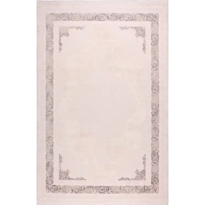 Zagreb 4312A Antrasit Akrilik Dekoratif Salon Makine Halısı